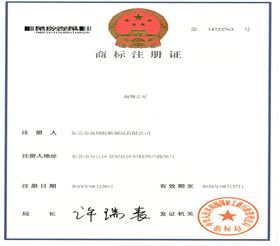 海翔之星商标注册证